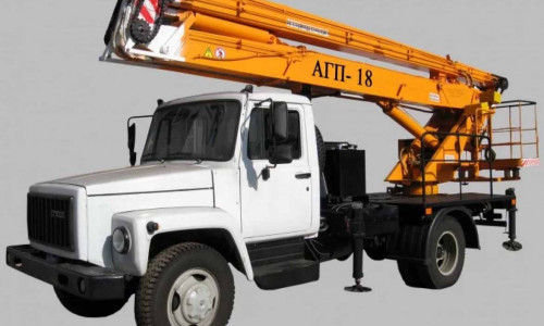 Аренда автовышки (автогидроподъемника) АГП-18.04 на шасси ГАЗ-3309