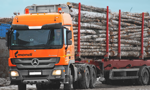 Лесовоз Mercedes Actros