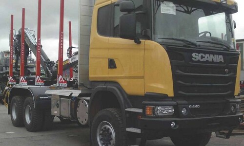 Лесовоз Scania G440 6x6