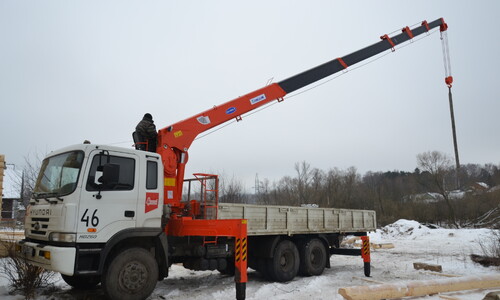 Манипулятор КМУ KANGLIM KS1256G-II на шасси Hyundai