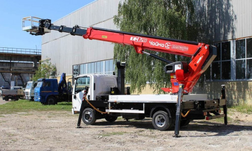 Аренда автовышки (автогидроподъемника) Чайка-Socage T319 на шасси ГАЗ-33106